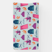 Happy Ramadan Pattern Banner (Vertikal)