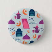 Happy Ramadan Pattern Button (Vorderseite)