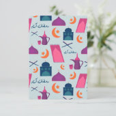 Happy Ramadan Pattern Einladung (Stehend Vorderseite)