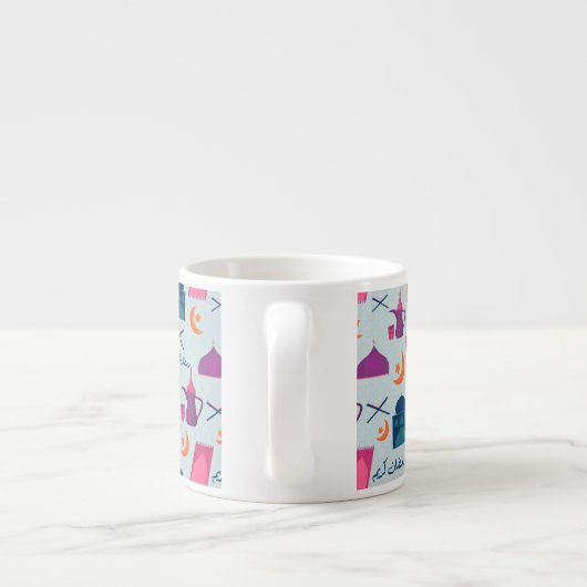 Happy Ramadan Pattern Espressotasse (Rückseite)
