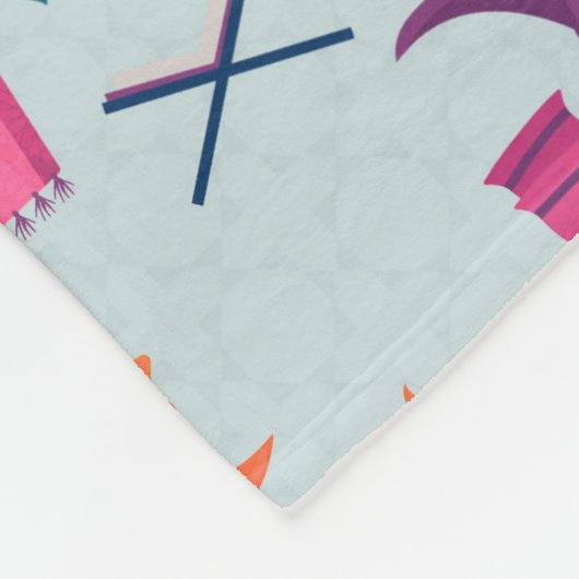 Happy Ramadan Pattern Fleecedecke (Ecke)