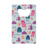 Happy Ramadan Pattern Geldbeutel Flaschenöffner (Rückseite)