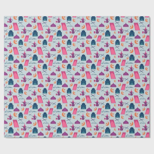 Happy Ramadan Pattern Geschenkpapier (Flach)