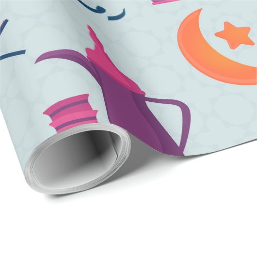 Happy Ramadan Pattern Geschenkpapier (Rolleneckpunkt)