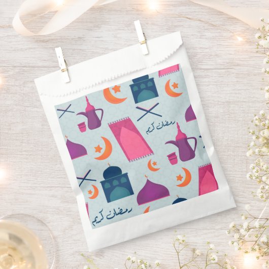 Happy Ramadan Pattern Geschenktütchen (Ausgeschnitten)