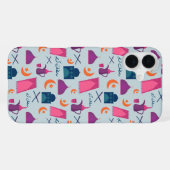 Happy Ramadan Pattern iPhone Hülle (Rückseite (Horizontal))