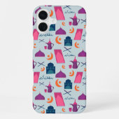 Happy Ramadan Pattern iPhone Hülle (Rückseite)