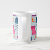 Happy Ramadan Pattern Jumbo-Tasse (Rückseite)