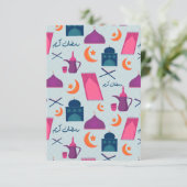 Happy Ramadan Pattern Karte (Stehend Vorderseite)
