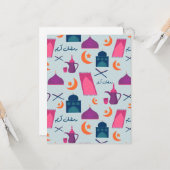 Happy Ramadan Pattern Karte (Vorderseite/Rückseite Beispiel)