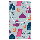 Happy Ramadan Pattern Kleine Geschenktüte (Rückseite)