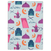 Happy Ramadan Pattern Klemmbrett (Rückseite)