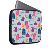 Happy Ramadan Pattern Laptopschutzhülle (Vorne Rechts)