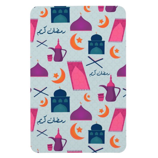 Happy Ramadan Pattern Magnet (Vertikal)