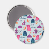 Happy Ramadan Pattern Magnet (Vorderseite/Rückseite)
