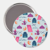 Happy Ramadan Pattern Magnet (Vorderseite/Rückseite)