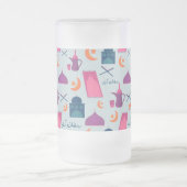 Happy Ramadan Pattern Mattglas Bierglas (Mittel)