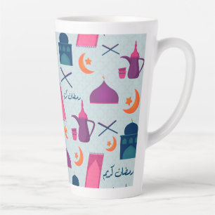 Happy Ramadan Pattern Milchtasse