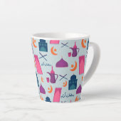 Happy Ramadan Pattern Milchtasse (Rechte Ecke)