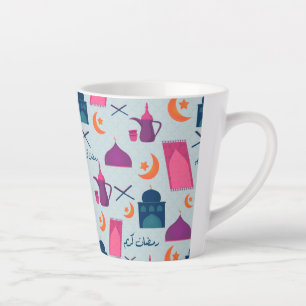 Happy Ramadan Pattern Milchtasse
