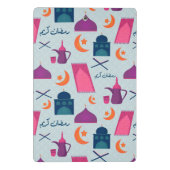 Happy Ramadan Pattern Mini Klemmbrett (Rückseite)