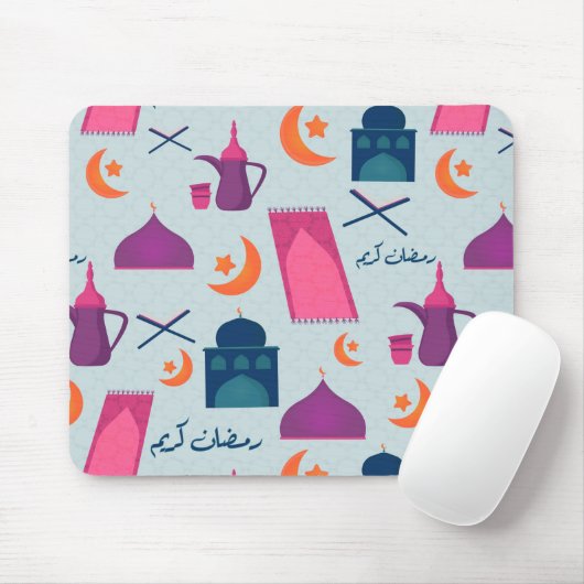 Happy Ramadan Pattern Mousepad (Mit Mouse)