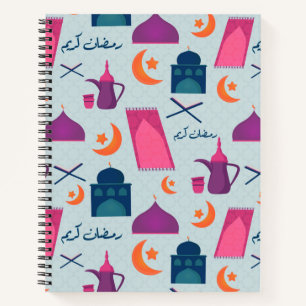 Happy Ramadan Pattern Notizblock