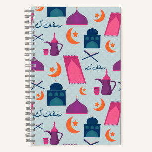 Happy Ramadan Pattern Notizblock