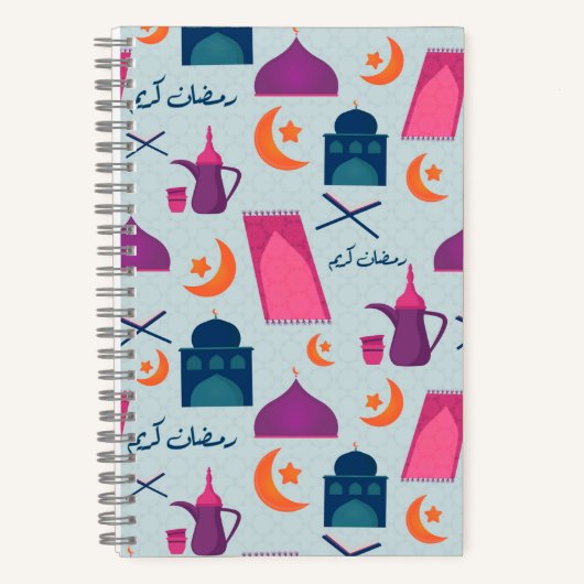 Happy Ramadan Pattern Notizblock (Vorderseite)