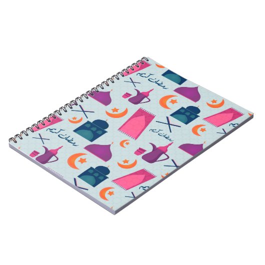Happy Ramadan Pattern Notizblock (Linke Seite)