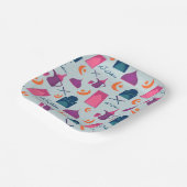 Happy Ramadan Pattern Pappteller (Gewinkelt)