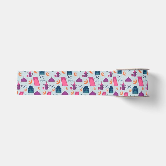 Happy Ramadan Pattern Ripsband (Vorderseite)