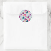 Happy Ramadan Pattern Runder Aufkleber (Tasche)