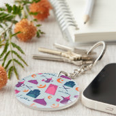 Happy Ramadan Pattern Schlüsselanhänger (Vorderseite rechts)