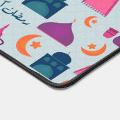 Happy Ramadan Pattern Schreibtischunterlage (Ecke)