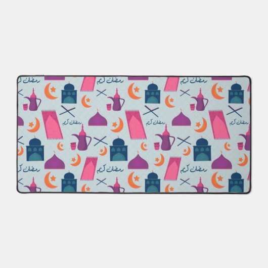 Happy Ramadan Pattern Schreibtischunterlage (Vorderseite)