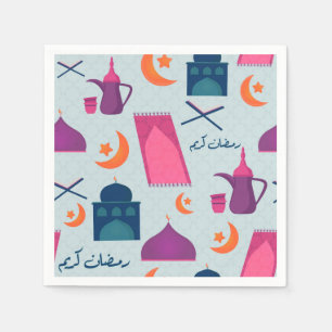 Happy Ramadan Pattern Serviette