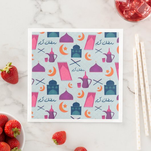 Happy Ramadan Pattern Serviette (Beispiel)