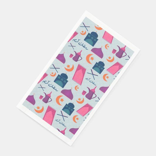 Happy Ramadan Pattern Serviette (Ecke)