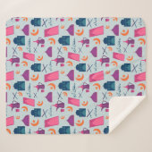 Happy Ramadan Pattern Sherpadecke (Vorderseite (Horizontal))