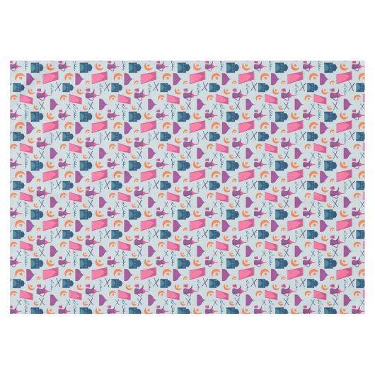 Happy Ramadan Pattern Tischdecke (Vorderseite (Horizontal))