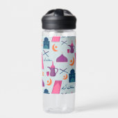 Happy Ramadan Pattern Trinkflasche (Vorderseite)
