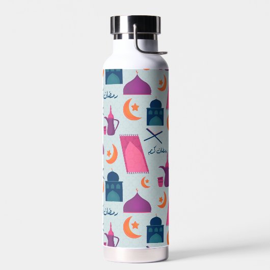 Happy Ramadan Pattern Trinkflasche (Links)