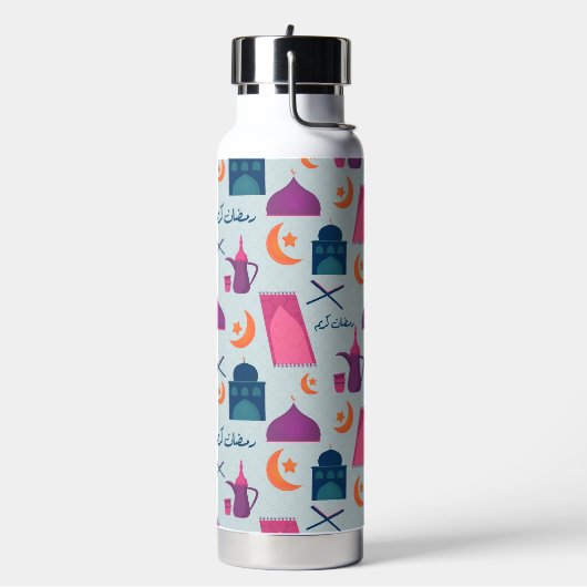 Happy Ramadan Pattern Trinkflasche (Links)