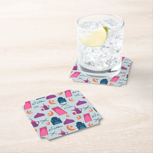 Happy Ramadan Pattern Untersetzer (Vor Ort)