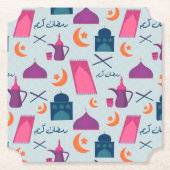 Happy Ramadan Pattern Untersetzer (Vorderseite)