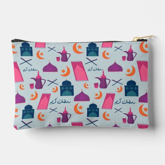 Happy Ramadan Pattern Zubehörtasche (Rückseite)