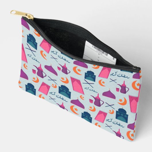 Happy Ramadan Pattern Zubehörtasche (Offen)
