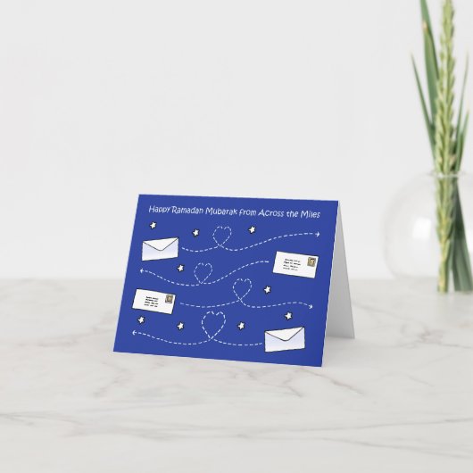 Happy Ramadan über die Meilen Karte (Vorderseite)