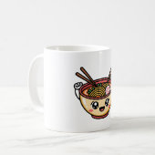 Happy Ramen Buddy Cute Food Character Sticker Kaffeetasse (Vorderseite Links)